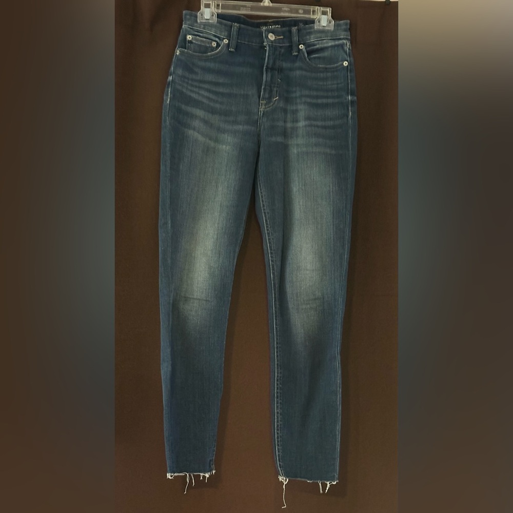 Lucky Brand Distressed Blue Cropped Jeans